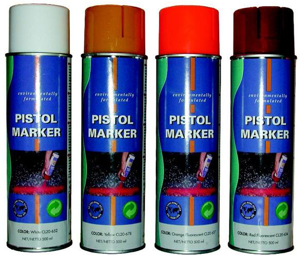 colorline Markeerverf Pistol marker 500ml - wit